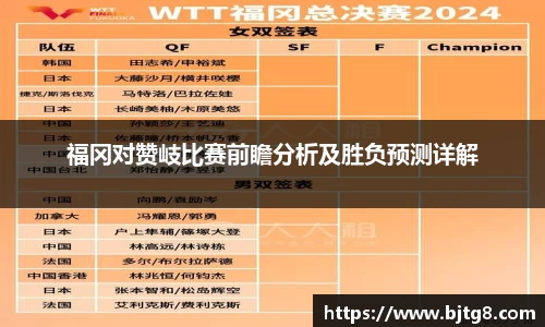 福冈对赞岐比赛前瞻分析及胜负预测详解